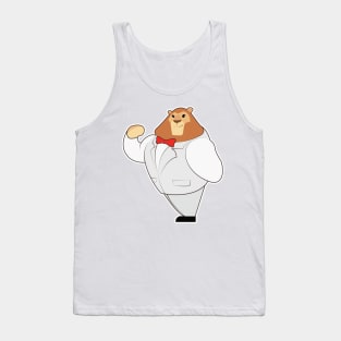 Lion in Suit with Bow tie Tank Top